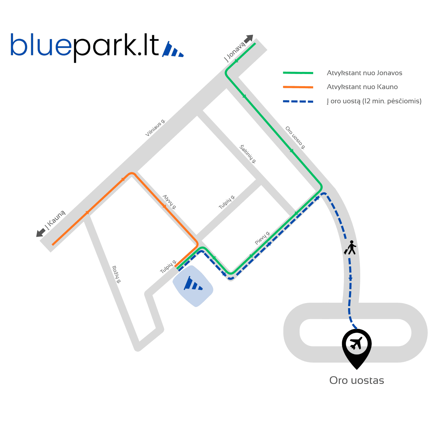 BluePark vieta prie Kauno oro uosto
